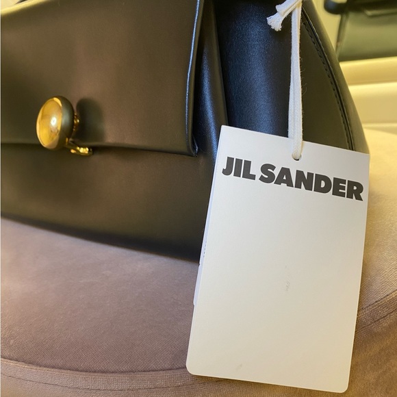 NWT Jil Sander Almond Medium Leather Shoulder Bag - Picture 7 of 16